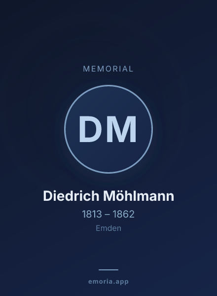 Memorial portrait of Diedrich Möhlmann