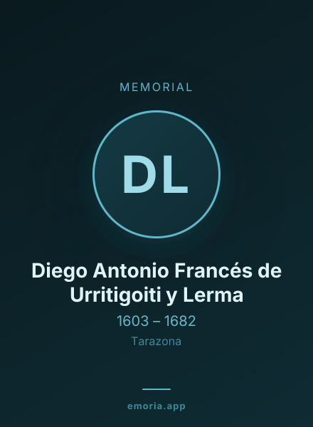 Memorial portrait of Diego Antonio Francés de Urritigoiti y Lerma