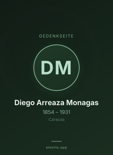 Gedenkportrait von Diego Arreaza Monagas