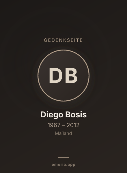 Gedenkportrait von Diego Bosis