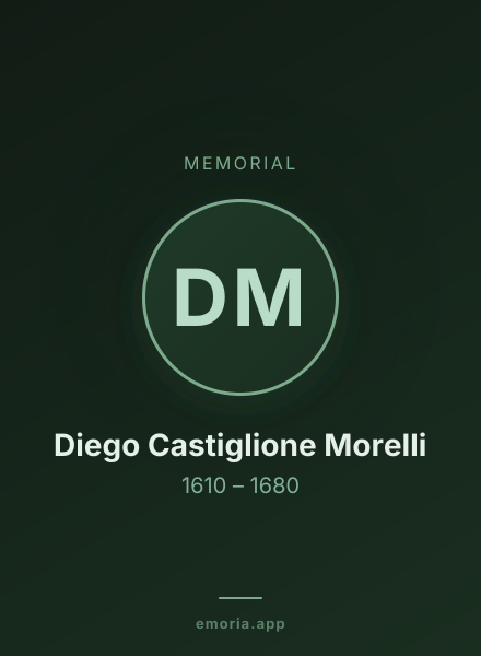 Memorial portrait of Diego Castiglione Morelli