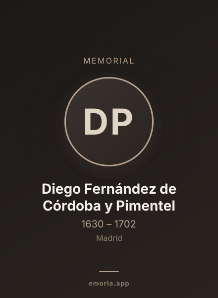 Memorial portrait of Diego Fernández de Córdoba y Pimentel