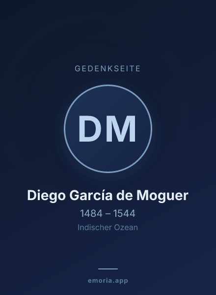 Gedenkportrait von Diego García de Moguer