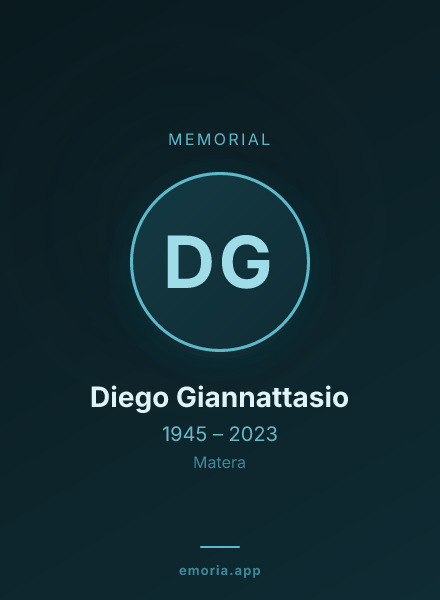 Memorial portrait of Diego Giannattasio