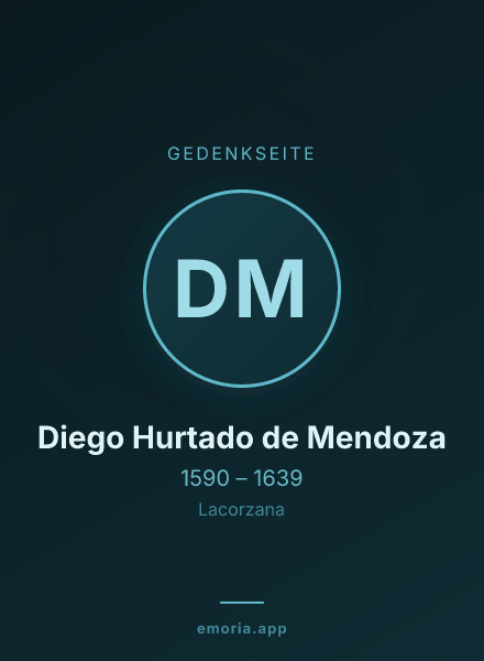 Gedenkportrait von Diego Hurtado de Mendoza