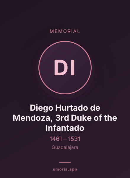 Memorial portrait of Diego Hurtado de Mendoza, 3rd Duke of the Infantado