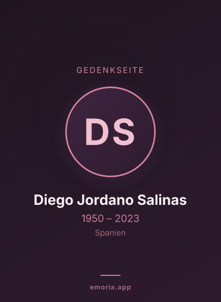 Gedenkportrait von Diego Jordano Salinas