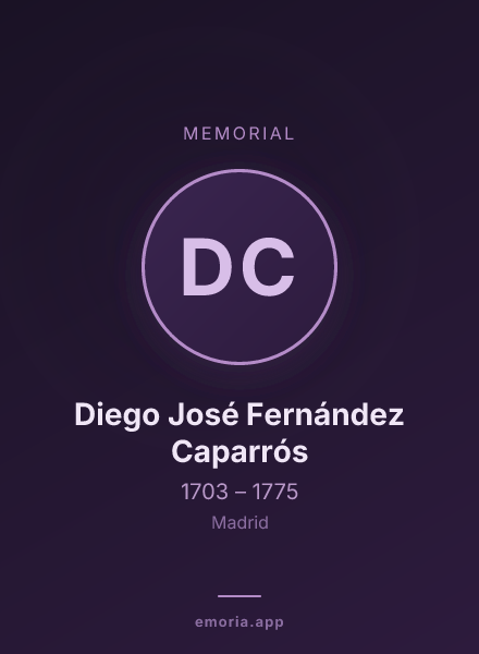 Memorial portrait of Diego José Fernández Caparrós