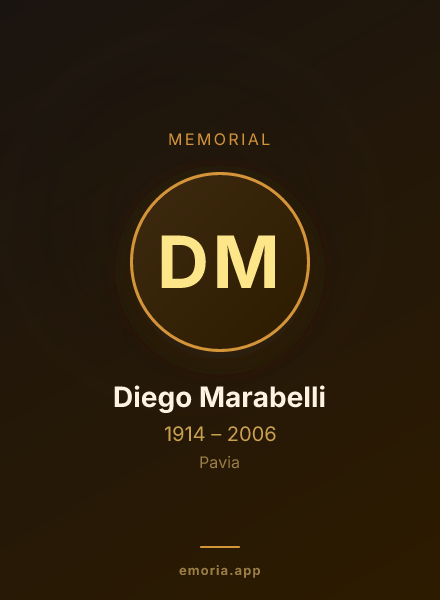 Memorial portrait of Diego Marabelli