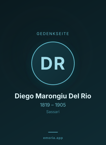 Gedenkportrait von Diego Marongiu Del Rio