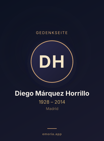 Gedenkportrait von Diego Márquez Horrillo