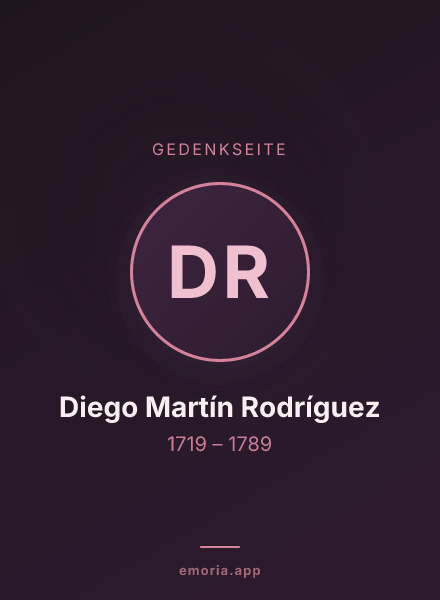 Gedenkportrait von Diego Martín Rodríguez
