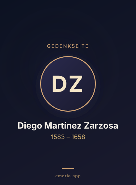 Gedenkportrait von Diego Martínez Zarzosa