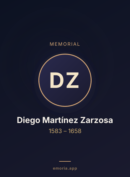 Memorial portrait of Diego Martínez Zarzosa