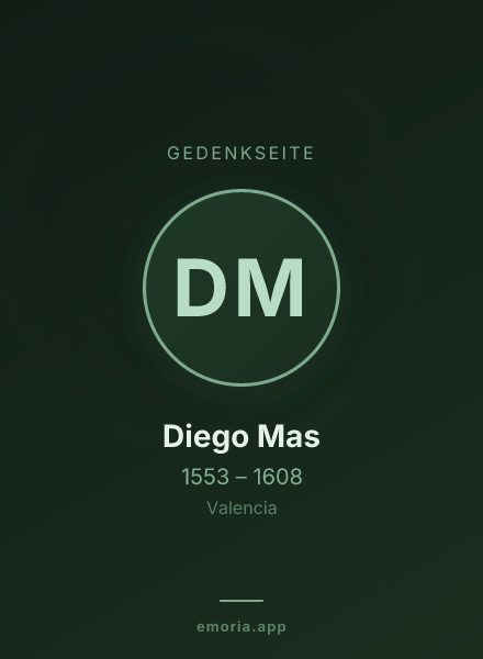 Gedenkportrait von Diego Mas