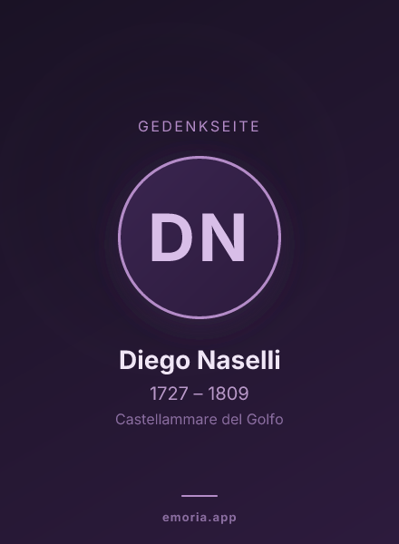 Gedenkportrait von Diego Naselli