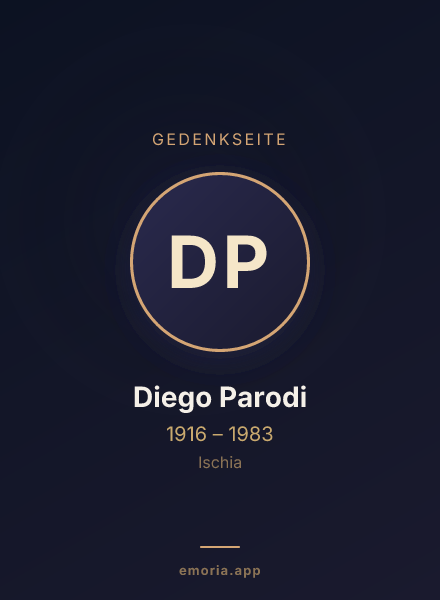 Gedenkportrait von Diego Parodi