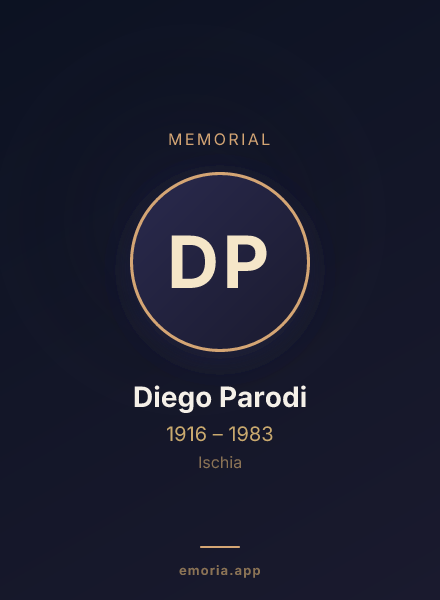 Memorial portrait of Diego Parodi