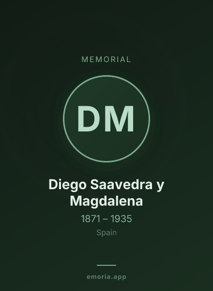 Memorial portrait of Diego Saavedra y Magdalena