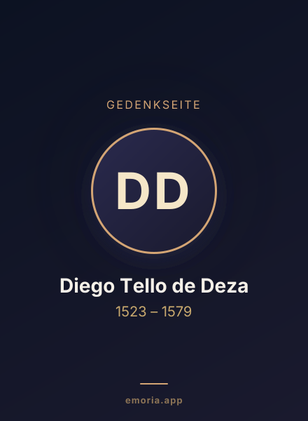 Gedenkportrait von Diego Tello de Deza