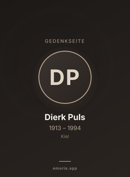Gedenkportrait von Dierk Puls
