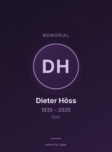 Memorial portrait of Dieter Höss