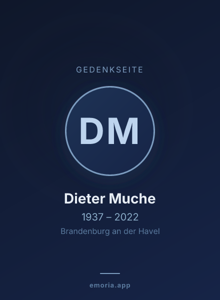 Gedenkportrait von Dieter Muche