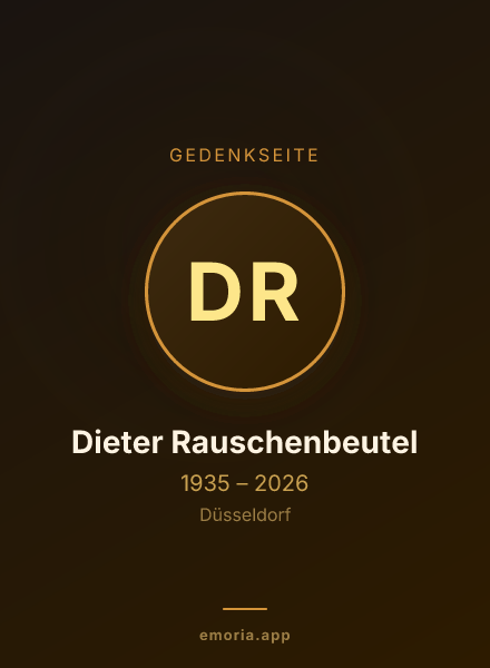 Gedenkportrait von Dieter Rauschenbeutel