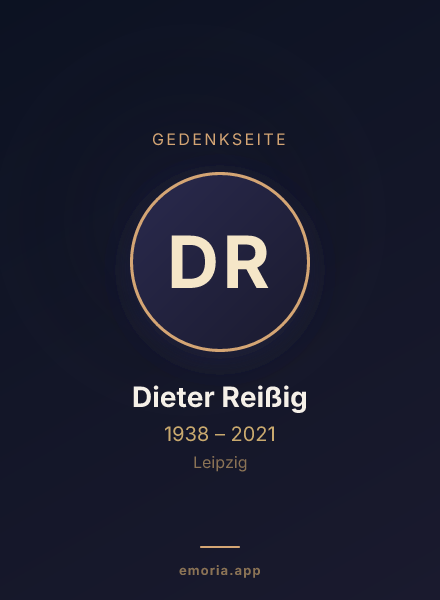 Gedenkportrait von Dieter Reißig