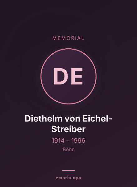 Memorial portrait of Diethelm von Eichel-Streiber