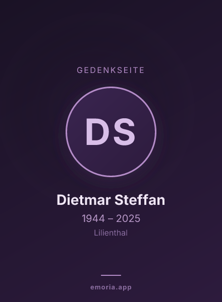 Gedenkportrait von Dietmar Steffan
