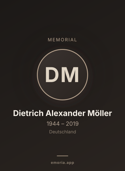 Memorial portrait of Dietrich Alexander Möller