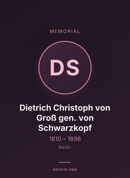 Memorial portrait of Dietrich Christoph von Groß gen. von Schwarzkopf