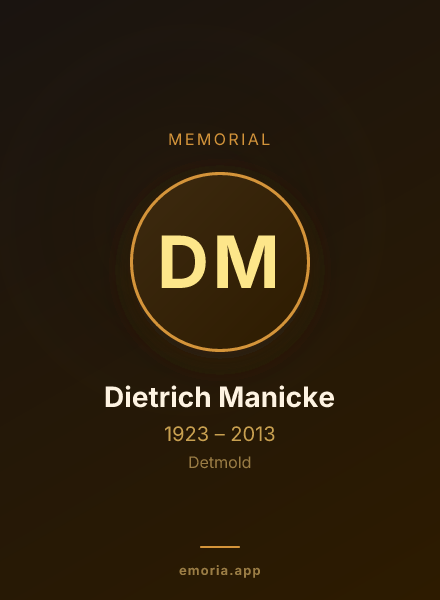 Memorial portrait of Dietrich Manicke