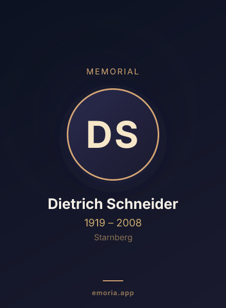 Memorial portrait of Dietrich Schneider