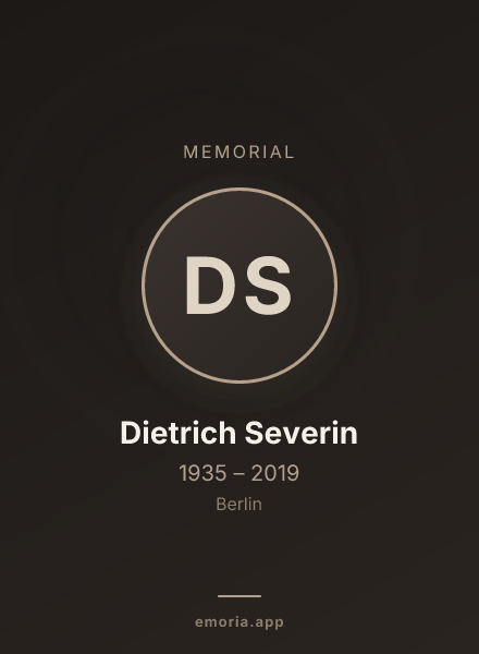 Memorial portrait of Dietrich Severin