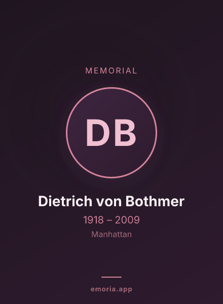 Memorial portrait of Dietrich von Bothmer