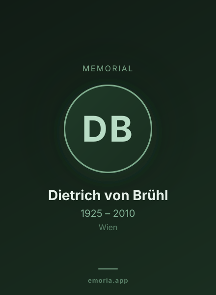 Memorial portrait of Dietrich von Brühl