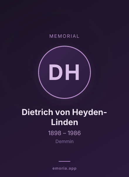 Memorial portrait of Dietrich von Heyden-Linden