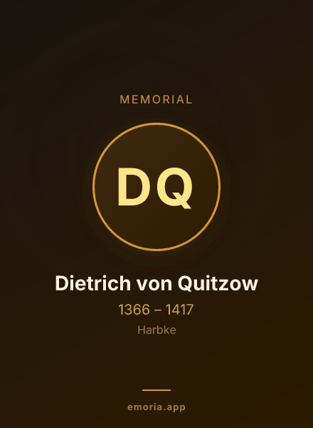 Memorial portrait of Dietrich von Quitzow