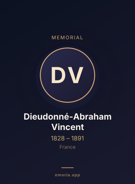 Memorial portrait of Dieudonné-Abraham Vincent