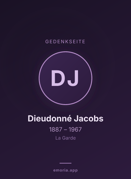 Gedenkportrait von Dieudonné Jacobs