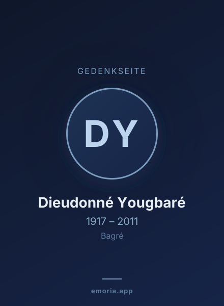 Gedenkportrait von Dieudonné Yougbaré