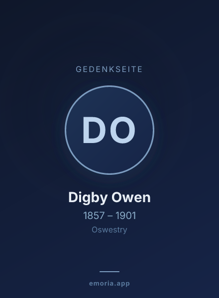 Gedenkportrait von Digby Owen