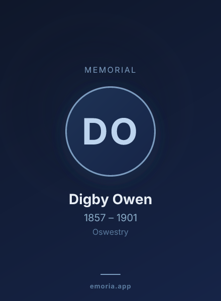 Memorial portrait of Digby Owen