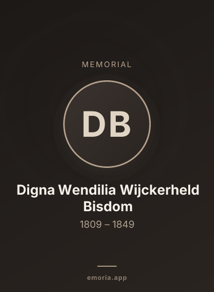 Memorial portrait of Digna Wendilia Wijckerheld Bisdom