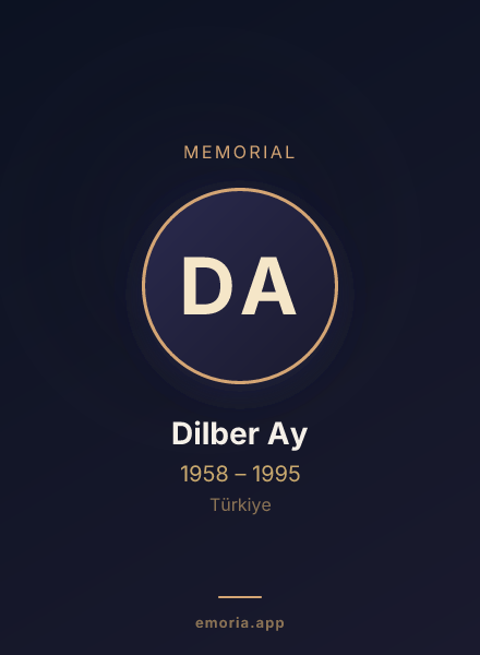 Memorial portrait of Dilber Ay