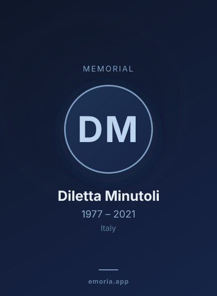 Memorial portrait of Diletta Minutoli