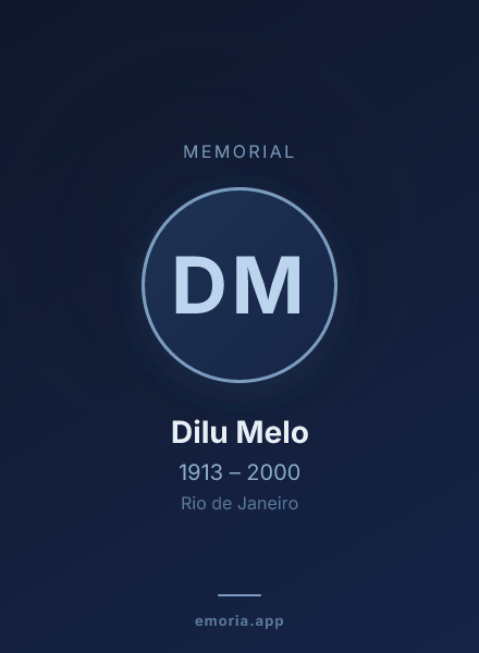 Memorial portrait of Dilu Melo