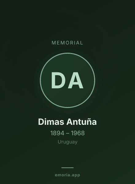Memorial portrait of Dimas Antuña
